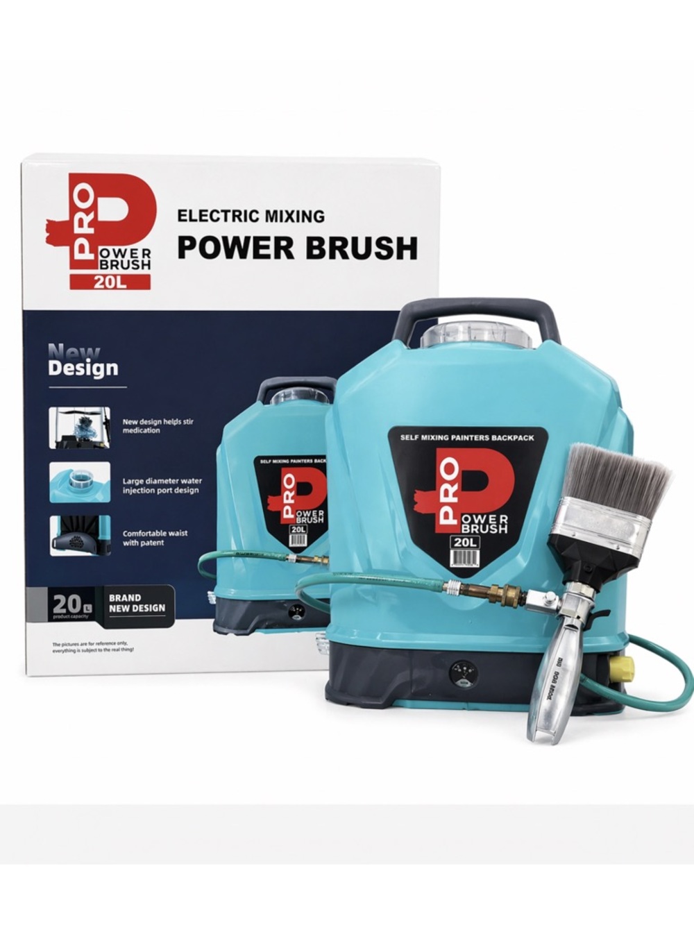 PRO Power Brush Electric Mixing Backpack - Aqua